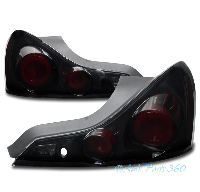 For 08-13 G37/14-15 Q60 Coupe 2Dr LED Tail Light Rear Lamp Black