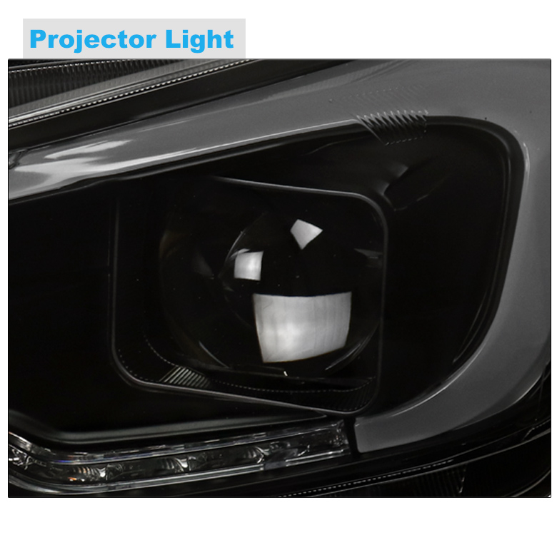 LED Sequential Projector Headlights For 2015-2020 Subaru WRX STI - Black Smoke Housing