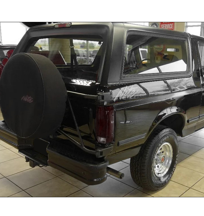 For 1987-1996 Ford F-150 F-250 F-350 Bronco Tail Brake Lights Lamps - Red / Smoke