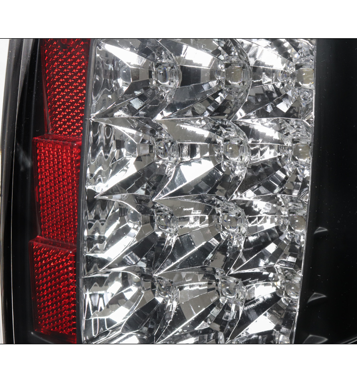 Fit For 2009-2014 Ford F150 Full Led Tail Light Brake Parking Lamps Clear/ Black