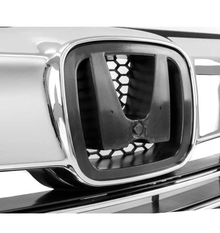 For 2016-2017 Honda Accord Sedan OE Style Front Upper Hood Grille - Chrome / Black