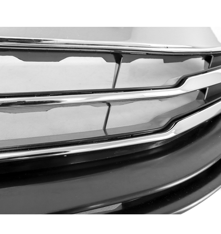 For 2016-2017 Honda Accord Sedan OE Style Front Upper Hood Grille - Chrome / Black