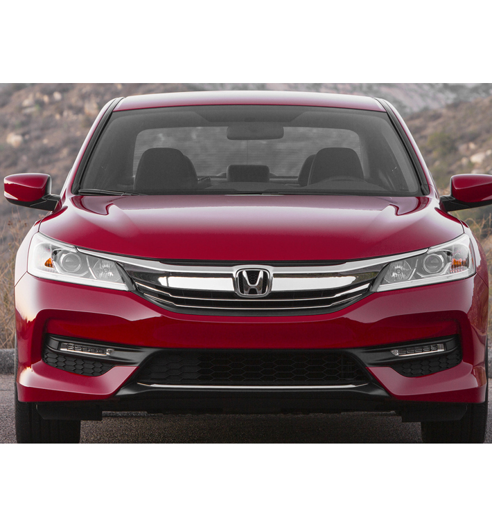 For 2016-2017 Honda Accord Sedan OE Style Front Upper Hood Grille - Chrome / Black
