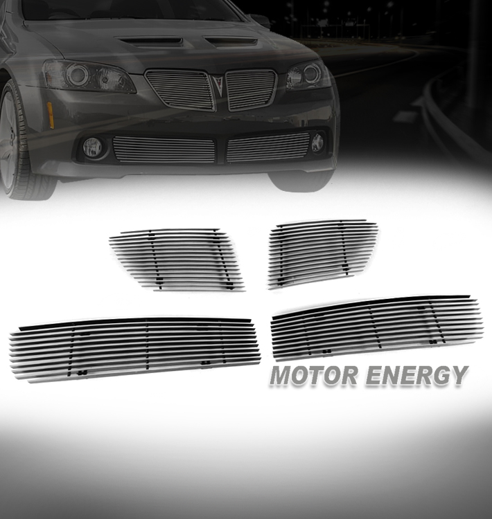 FOR 0809 PONTIAC G8 GT UPPER + BUMPER LOWER BILLET GRILLE