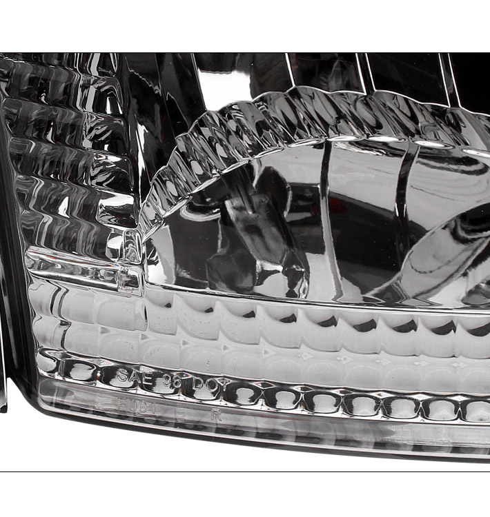 For 1997-2003 Ford F-150 / 1997-2002 Expedition Crystal Headlights with Corner Lights - Chrome