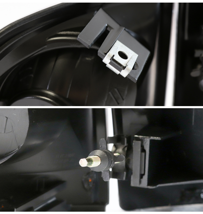 97-03 Ford F150 Black Replacement Headlights With Corner Lights – Harley Davidson Style, Clear Lens