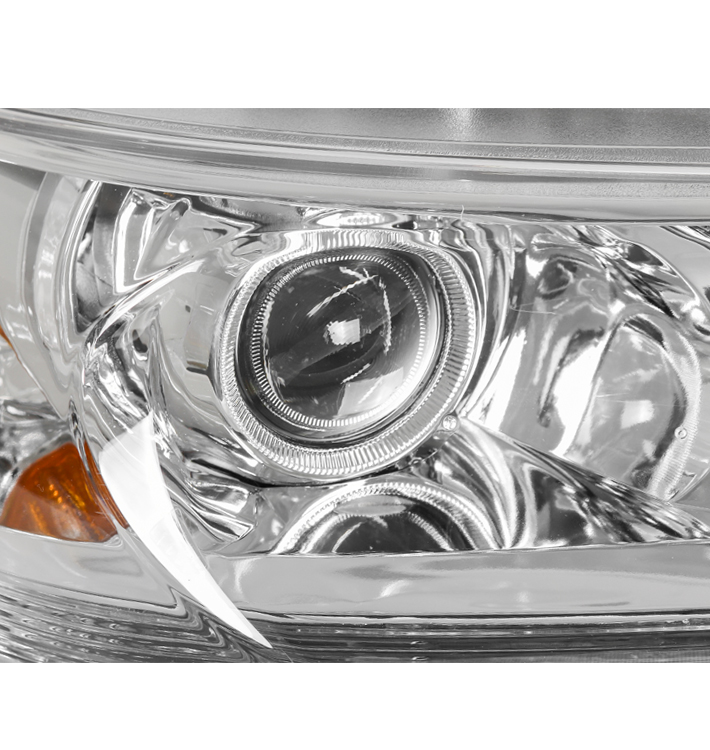 For 2013-2015 Honda Accord Sedan 4DR Projector Headlights Headlamps with 50W 6000K HID Conversion Kit - Chrome