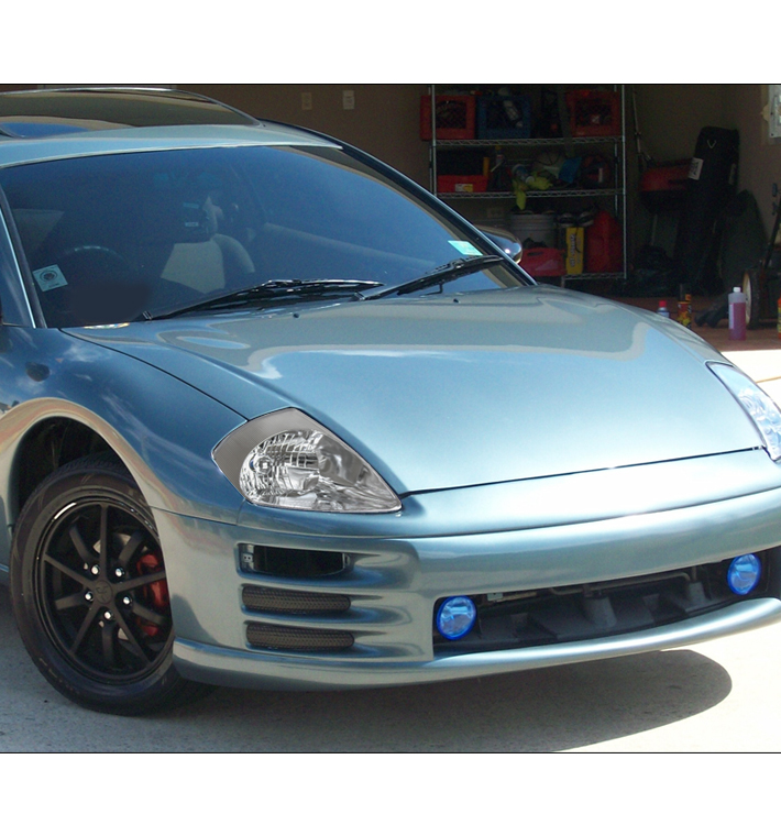 For 2000-2005 Mitsubishi Eclipse Replacement Headlights Headlamps - Chrome