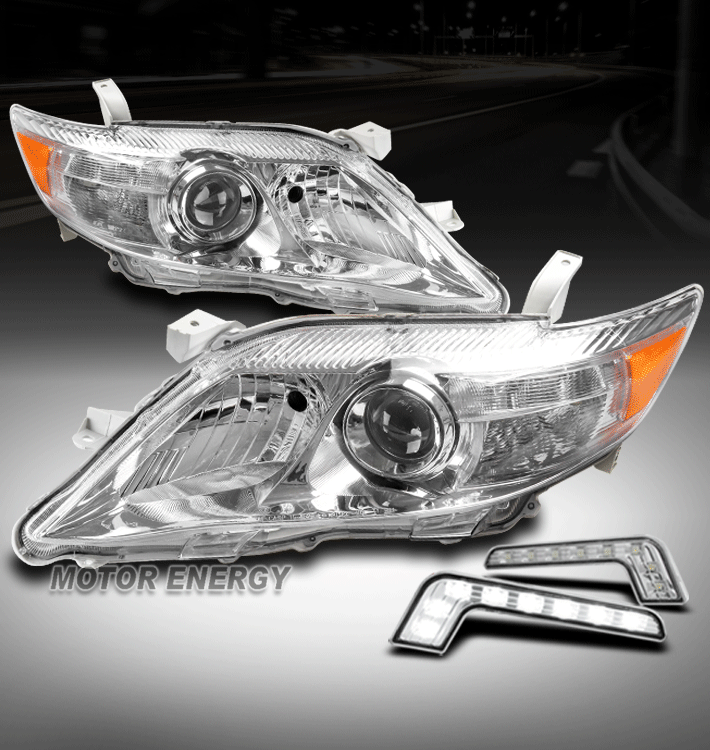 For 2010-2011 Toyota Camry Projector Headlights Headlamps with 6.25