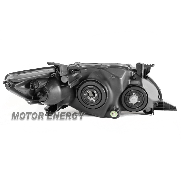 For 2011-2013 Toyota Corolla Replacement Headlights Headlamps with 50W 6000K HID Conversion Kit - Black / Smoke