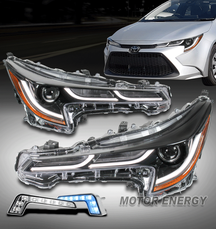 For 2020-2021 Toyota Corolla L / LE [USA Built] LED Projector Headlights w/6.25