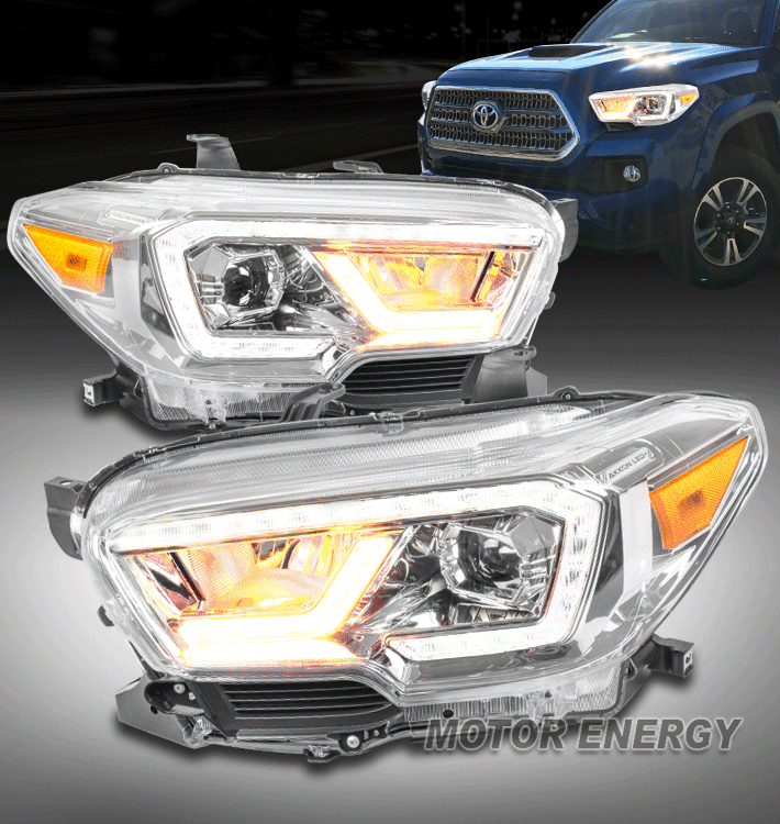 For 2016-2023 Toyota Tacoma TRD | Limited Full LED Projector Headlights - Chrome