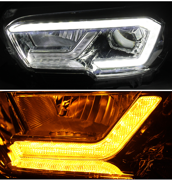 For 2016-2023 Toyota Tacoma TRD | Limited Full LED Projector Headlights - Chrome