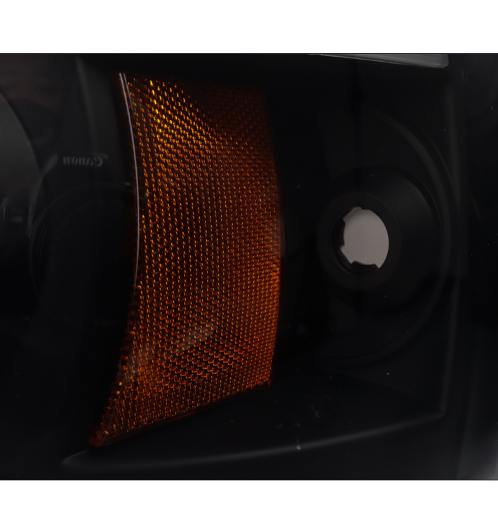 For 2004-2008 Ford F-150 LED CCFL Halo Projector Headlights Headlamps - Black/Smoke