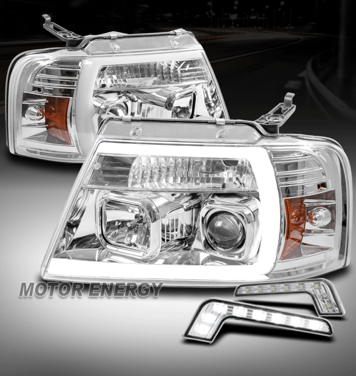 For 2004-2008 Ford F-150 LED Projector Headlights Headlamps with 6.25