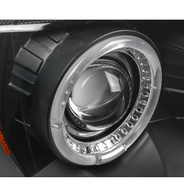 Suitable For 1999-2004 Jeep Grand Cherokee LED Halo Projector Headlights Headlamps with 6.25