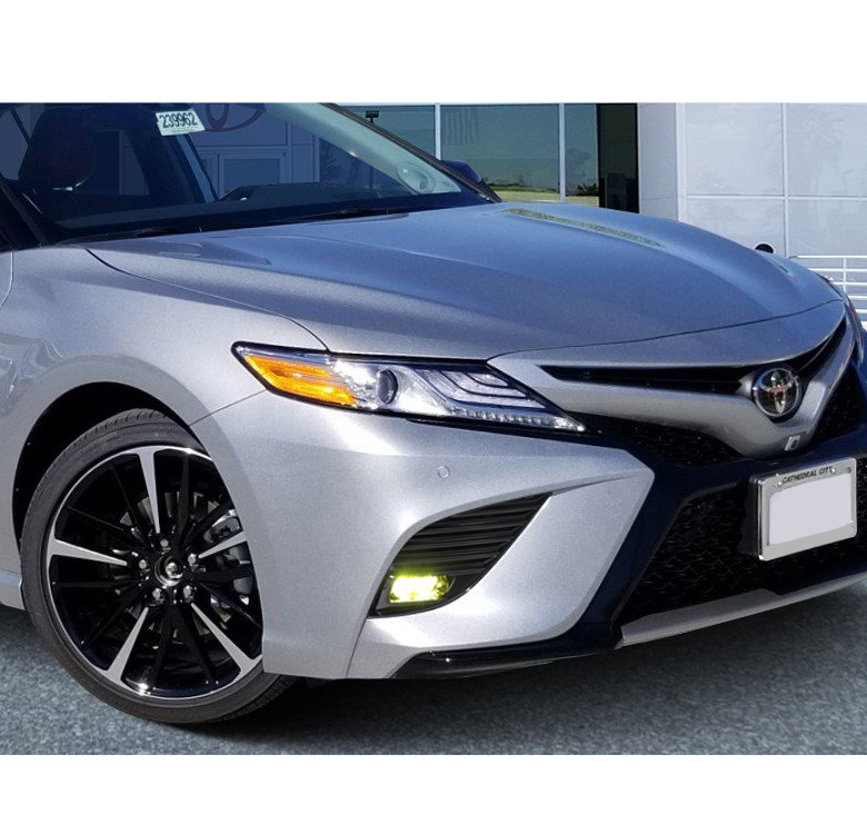 For 2018-2020 Toyota Camry SE XSE Bumper LED Fog Light Kit Yellow +Bezel+Harness | eBay