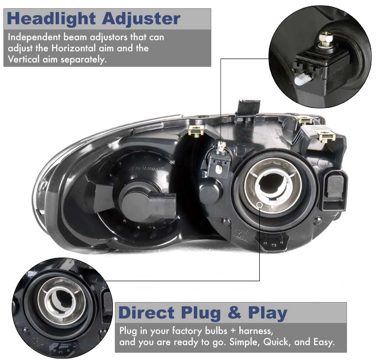 For 2005 2006 2007 Chrysler Town & Country Replacement Headlight Headlamp Chrome | eBay 2006 Chrysler Town And Country Headlight Bulb Size