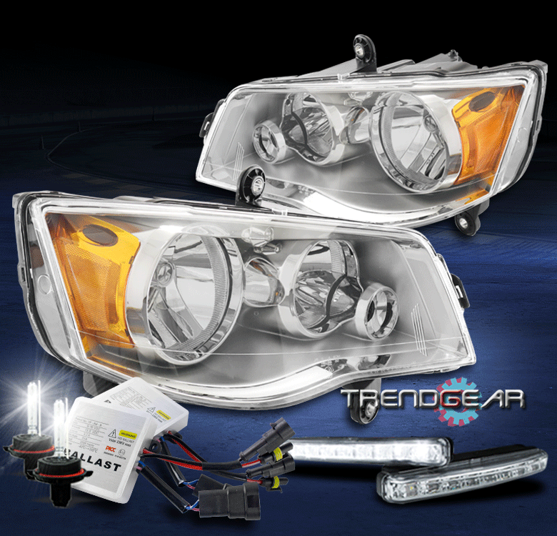 For 200816 Chrysler Town & Country Chrome Headlights