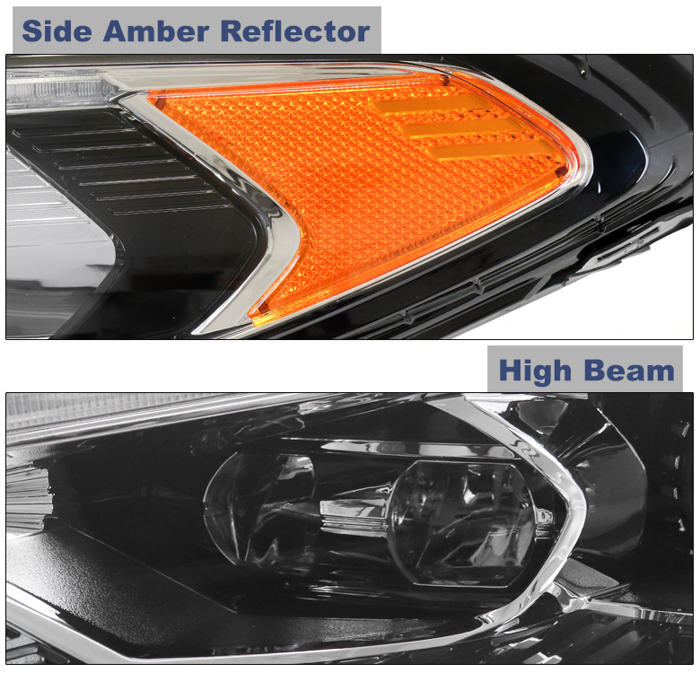 For 20172020 Ford Fusion LED Chrome Halogen Projector