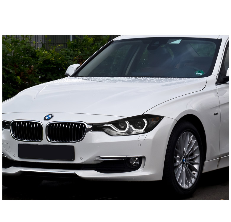 thumbnail image 2 of OEMASSIVE Black LED DRL Projector Headlights For BMW F30 3-Series Sedan (2012-2015) - F32 Style, Driver & Passenger Pair 2 of 6
