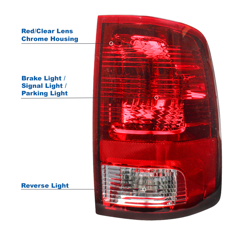 Nakuuly Tail Light Halogen Type Compatible With 2009-2018 Dodge Ram 1500 2500 3500 NON-LED Model - Foto 12