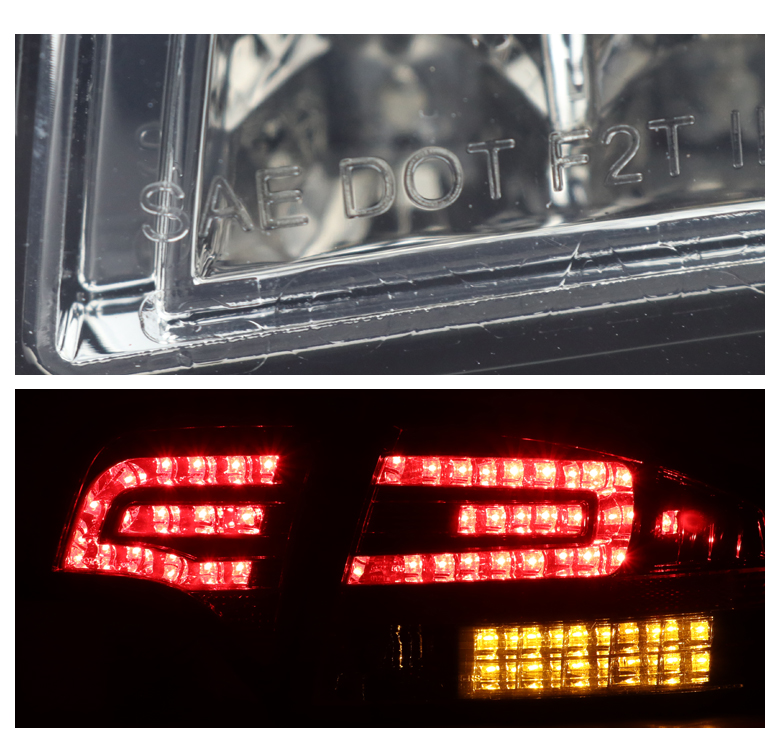 For 05 06 07 08 Audi A4 S4 RS4 B7 Sedan LED Tail Brake Lights Rear