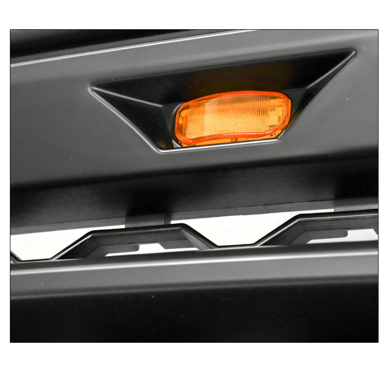 Gloss Black Hood Grille With Lights For 2009-2012 Dodge Ram 1500 - Upper Shell