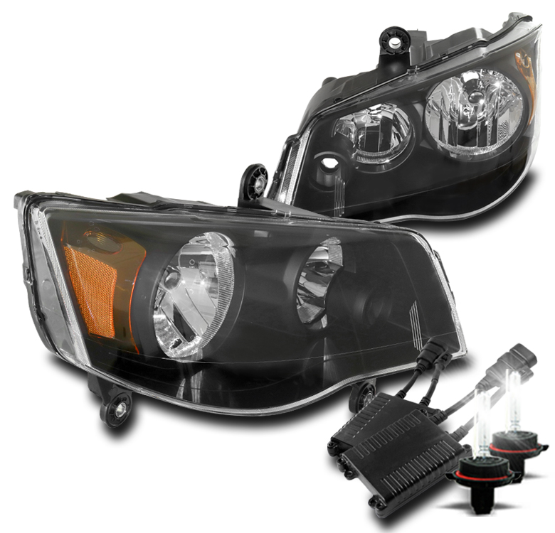 For 08-16 Chrysler Town&Country/11-19 Grand Caravan Headlight Black +50W 8K HID | eBay 2011 Chrysler Town And Country Hid Headlights
