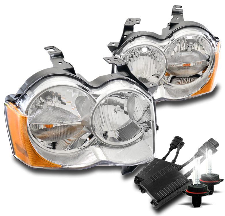 For 08 09 10 Jeep Grand Cherokee Replacement Headlights