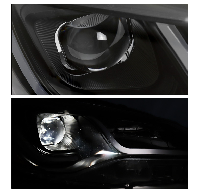 thumbnail image 2 of RazorMotor Black Projector Headlights For 2015-2017 Toyota Camry – Plank Style With LED Tube Bar 2 of 3