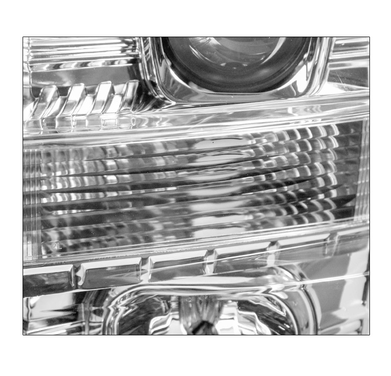 Chrome Headlight Assemblies For Ford F250/F350/F450 Super Duty (2008-2010) - Clear Corner